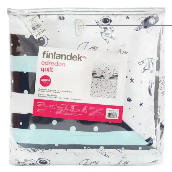 Finlandek Set Cubrelecho 132h Est Space 45723