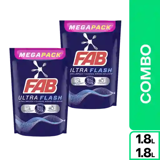 2 x Detergente Líquido Fab Ultra