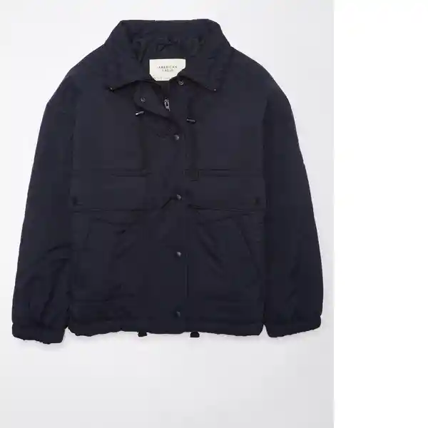 Chaqueta Mujer Negro Talla: LARGE American Eagle