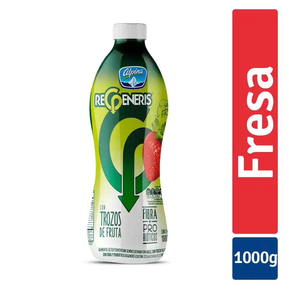 Regeneris trozos de Fresa Botella 1000 g