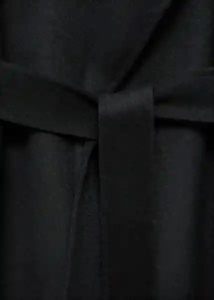 Abrigo Batin Negro Talla M Mujer Mango