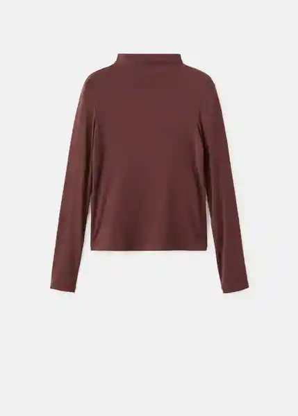 Camiseta Secondpe Marrón Talla XS Mujer Mango