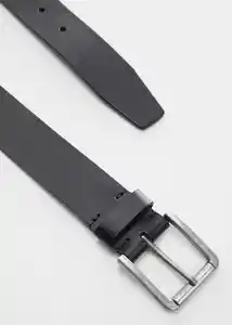 Cinturón Bolonia Negro Talla 90 Hombre Mango