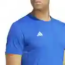 Adidas Camiseta Adizero E Tee Para Hombre Azul Talla S