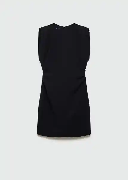 Vestido Cara Negro Talla 24 Mujer Mango