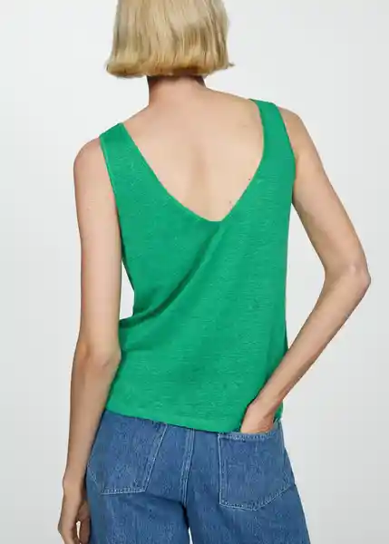 Top Lina Verde Talla S Mujer Mango