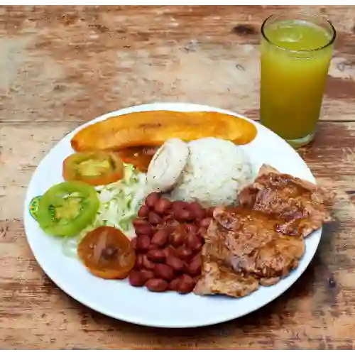Almuerzo Bandeja Sin Sopa