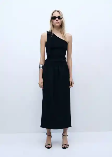 Top Spice Negro Talla S Mujer Mango