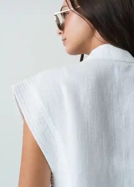 Chaqueta Mujer Blanco Ponche Claro Talla L 522G072 Naf Naf