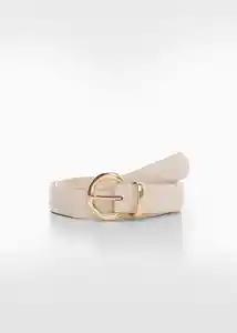 Cinturón Lizz Crudo Talla M Mujer Mango