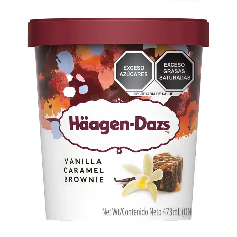 Haagen-Dazs Helado Sabor a Vainilla Caramelo y Brownie