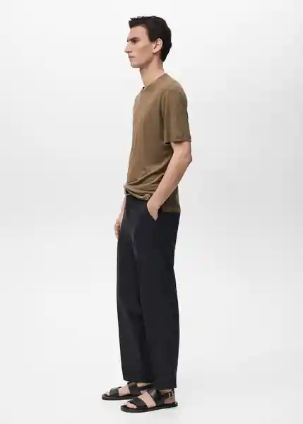 Camiseta Liman Khaki Talla L Hombre Mango