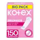 Protectores Diarios Kotex Discretos Big Pack 150 Und