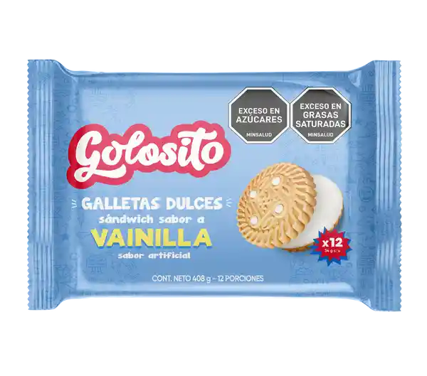 Golosito Galleta Sandwich Vainilla