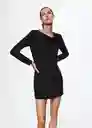 Vestido Marion Negro Talla S Mujer Mango