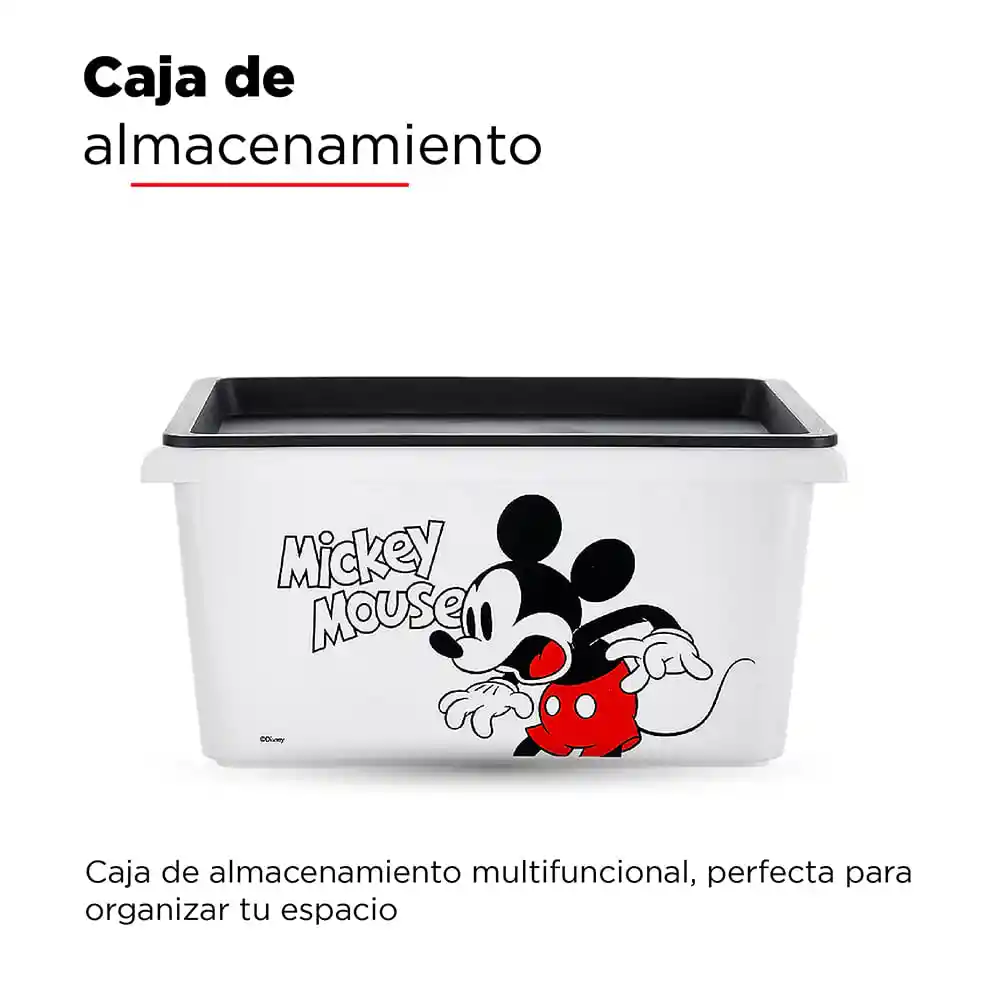 Organizador Plástico Mickey Mouse Pequeño Blanco Miniso 