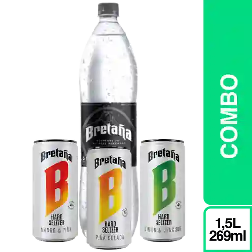 Combo Bretaña Limón + Piña Colada + Mango + Bretaña Soda