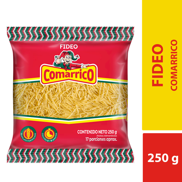 Comarrico Pasta Fideo Fortificado 250 g