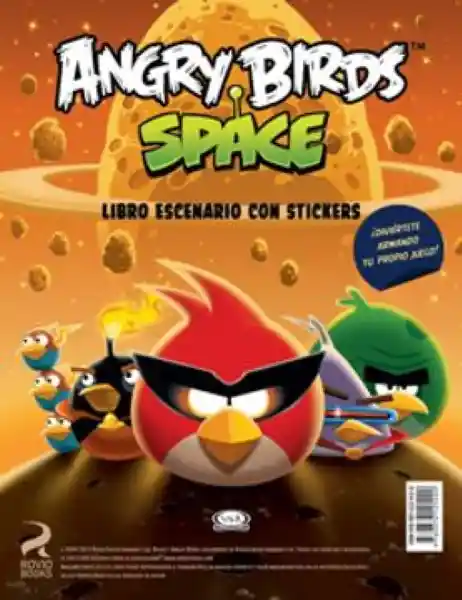 Angry Birds Space Libro Escenario Con Stickers