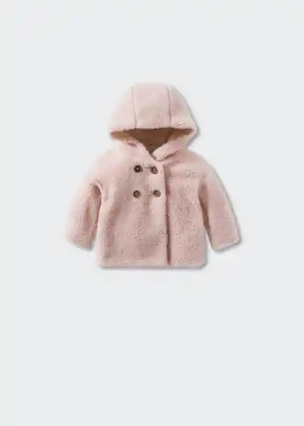 Abrigo Sheep Rosa Pastel Talla 63 Niños Mango