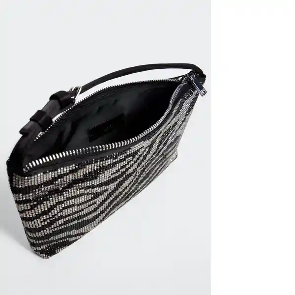 Bolso P Strass Negro Talla 99 Mujer Mango