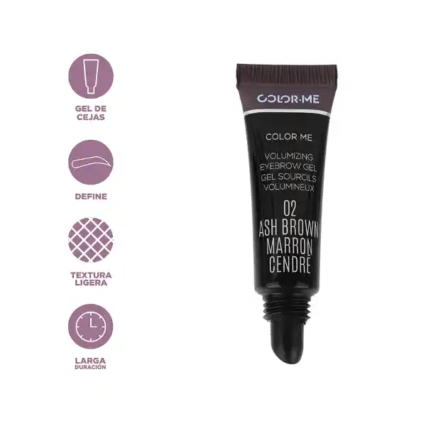 Gel Voluminizador Para Cejas Color 02 Marrón Ceniza Miniso