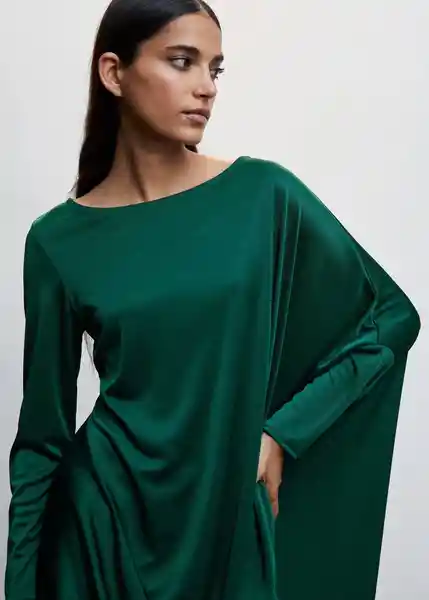 Vestido Leia-A Verde Talla XS Mujer Mango