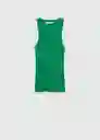 Top Riri Verde Talla M Mujer Mango