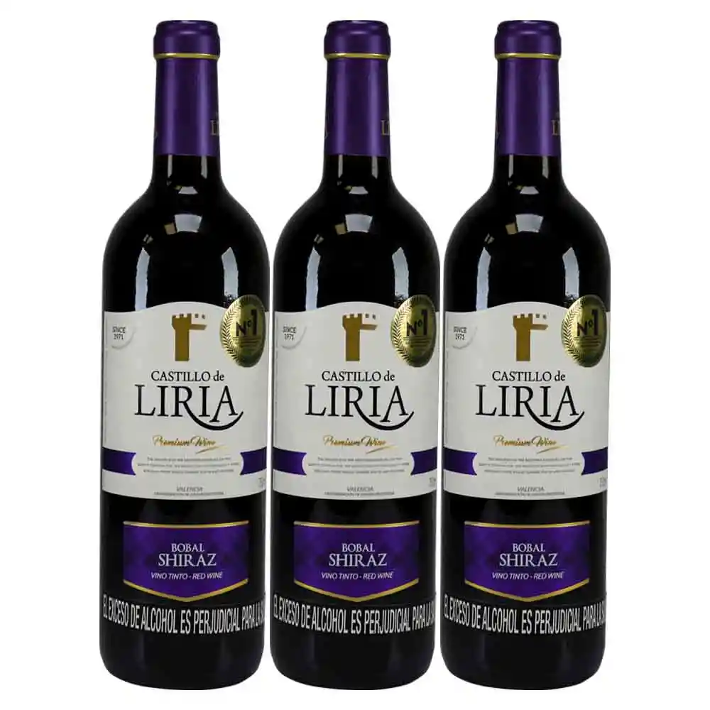 Vino Castillo De Liria Tinto X750 Ml 2X3