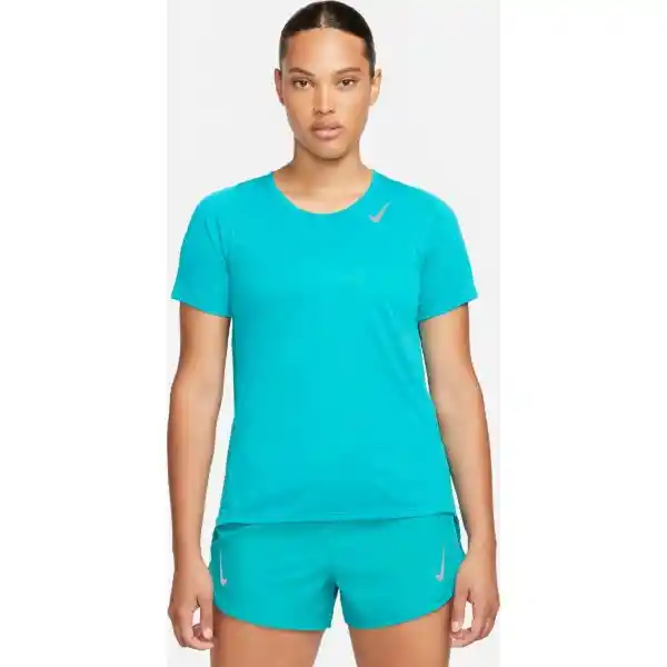 Nike Camiseta Fast Dri-Fit ss Top Para Mujer Azul Talla S