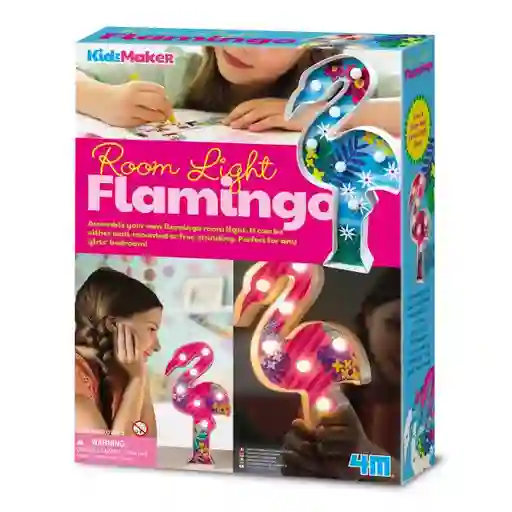 Kidzmaker Set Creativo Luz de Mesa Flamingo 4M