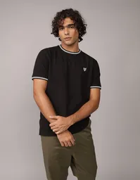 Camiseta Hombre Negro Talla Large 3090001 American Eagle