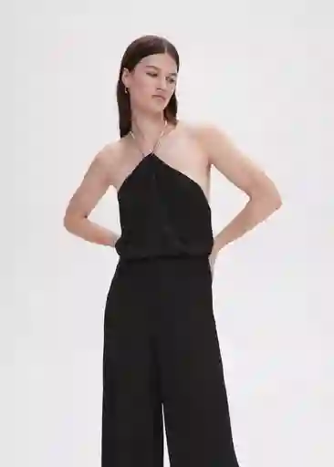 Top Party Negro Talla XS Mujer Mango