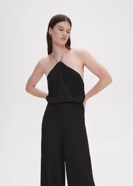 Top Party Negro Talla XS Mujer Mango