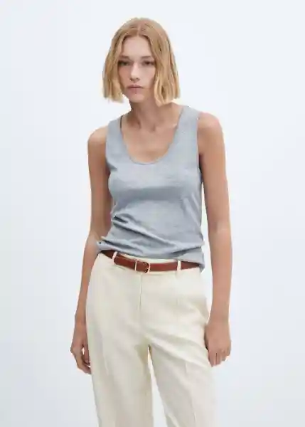 Pantalón Carlos Crudo Talla 32 Mujer Mango