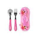 Juego de Cubiertos Las Chicas Superpoderosas Rosa Miniso