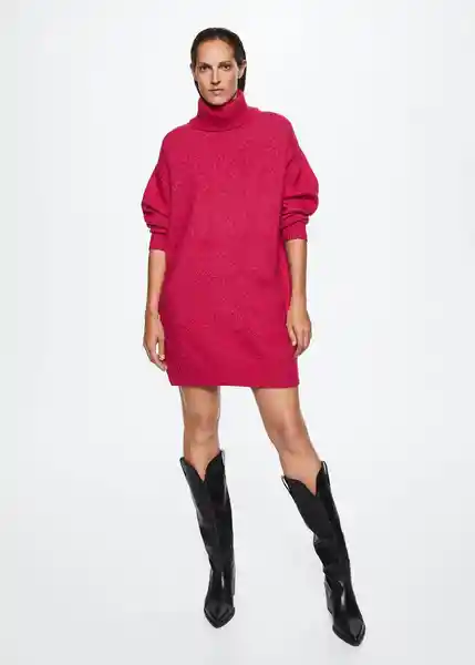 Vestido Taldora Fucsia Talla Xs Mujer Mango