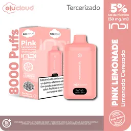 Glucloud Vapeador Pink Lemonade Indi / 8000 Puffs