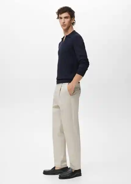 Camiseta Polo Taurus Navy Talla M Hombre Mango