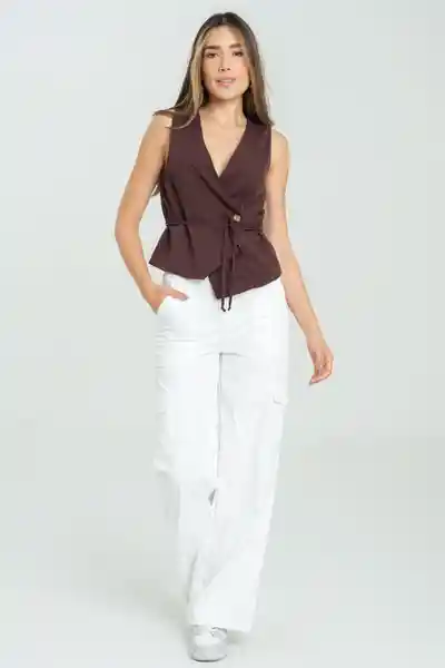 Pantalón Cargo Tech Color Blanco Crudo Talla 8 Ragged