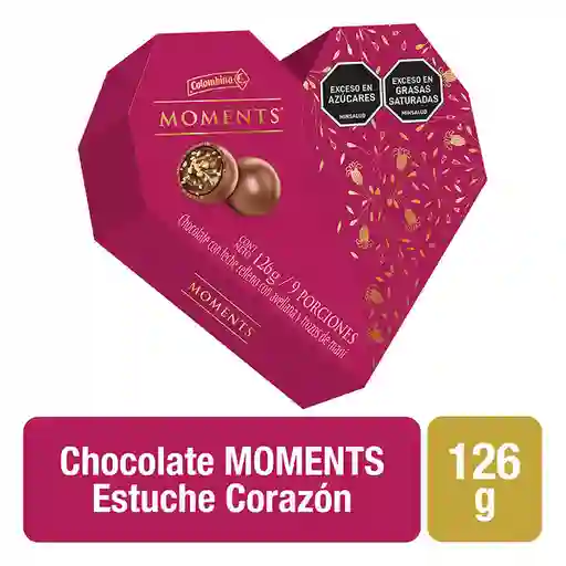 Colombina Chocolate Estuche de Corazón Moments
