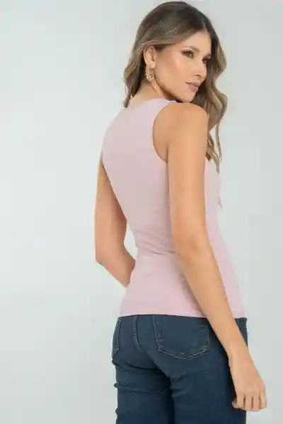 Top Basic Color Rosado Palo de Rosa Talla XS Ragged