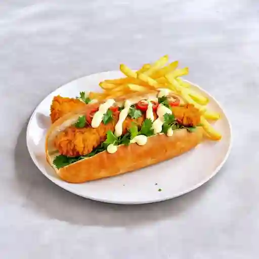 Baguette milanesa pollo