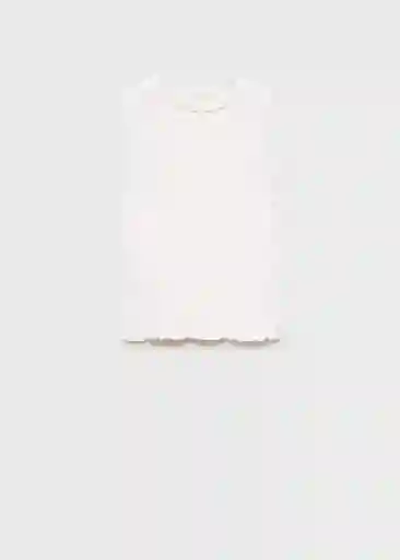 Top Val Offwhite Talla 10 Niñas Mango