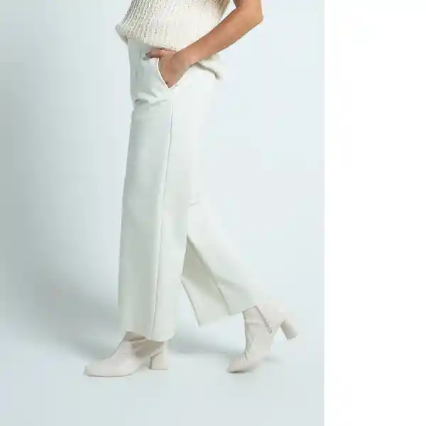 Pantalón Moore Blanco Celaje Claro Talla 10 539E319 Naf Naf