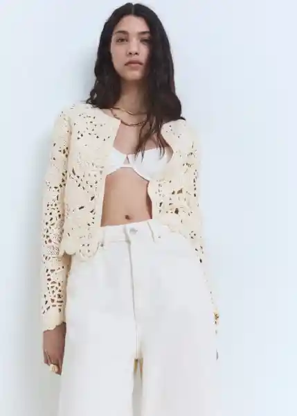 Chaqueta Isabel Crudo Talla S Mujer Mango