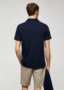 Camiseta Polo Ezequi Navy Talla S Hombre Mango