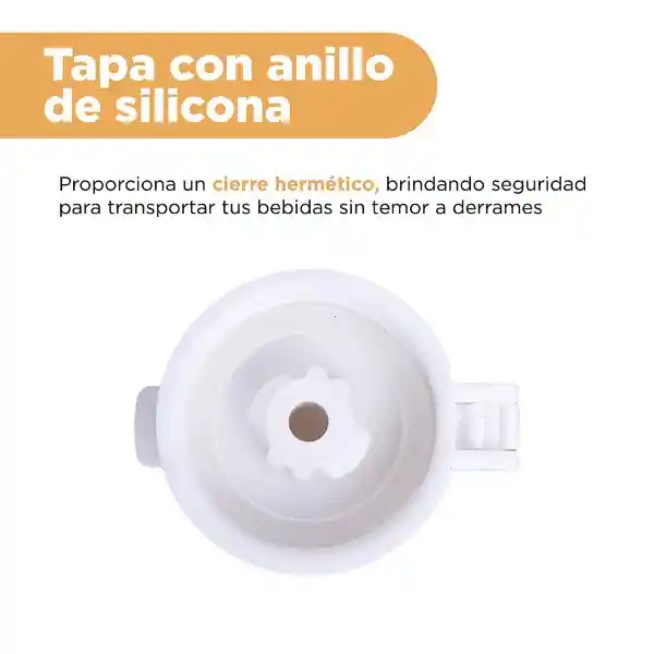 Vaso Plástico Plegable de Silicona Púrpura 600 mL Serie Miniso