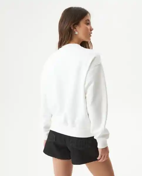 Buzo Studded Femenino Crudo Pristino Claro Talla M Chevignon