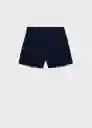 Short Malu5-H Navy Talla 40 Mujer Mango